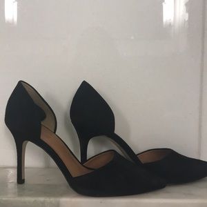 J. Crew Lana d’Orsay heels in black, size 8.